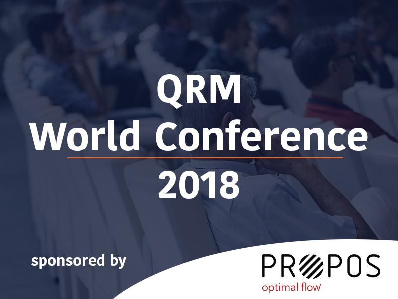 19 & 20 juni QRM World Conference 2018, PROPOS sponsort -