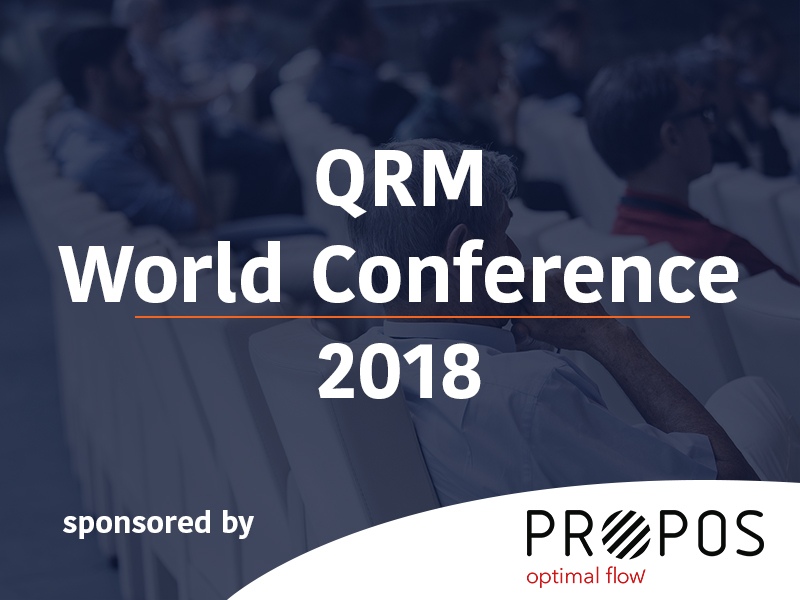 19 & 20 juni QRM World Conference 2018, PROPOS sponsort 4 - 19 & 20 juni QRM World Conference 2018, PROPOS sponsort -
