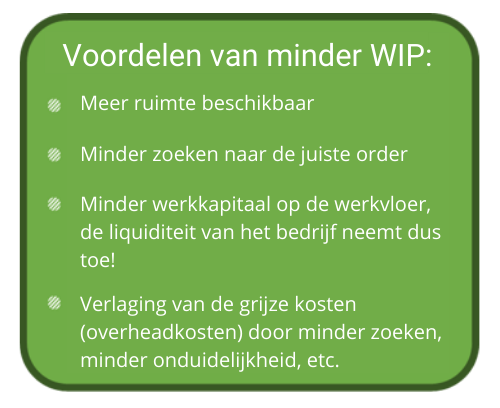 Voordelen van minder WIP